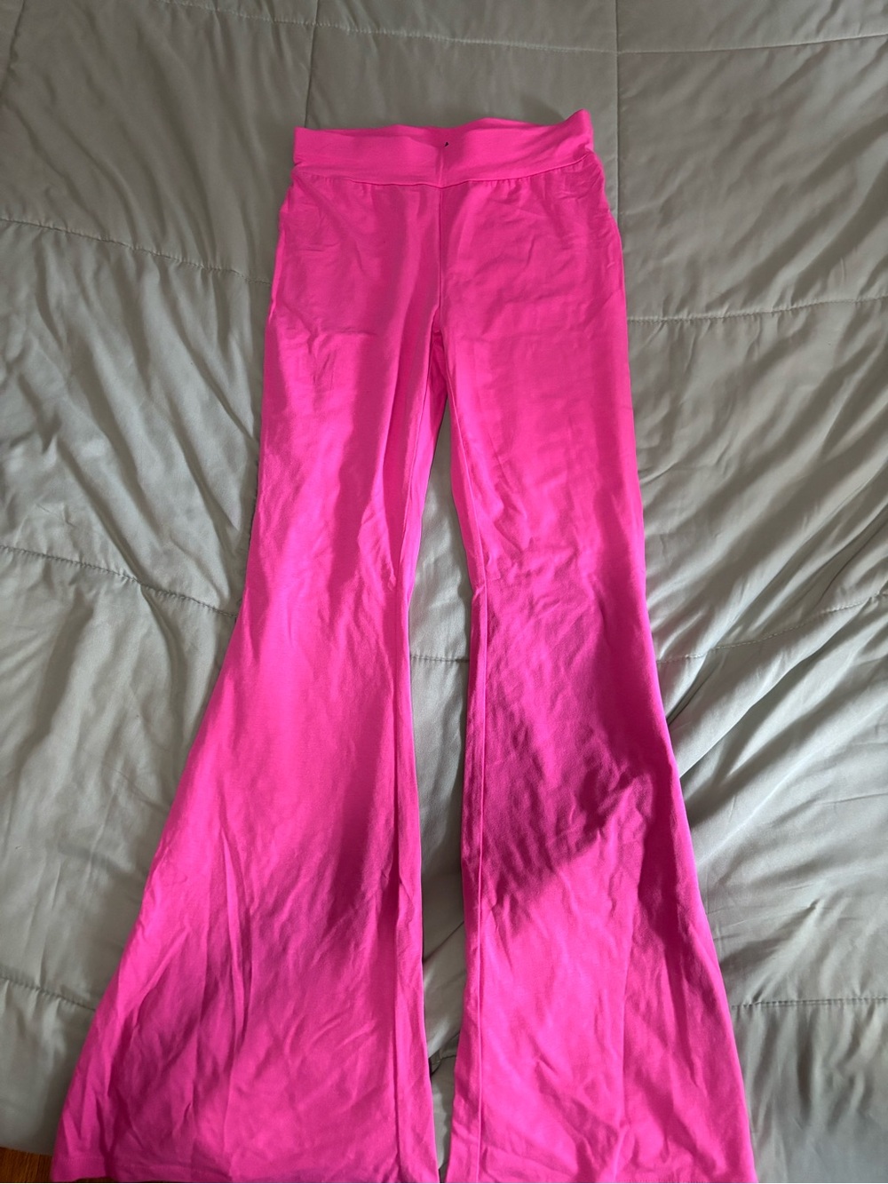 Kids Flared Leg Active Pants - Bright Pink